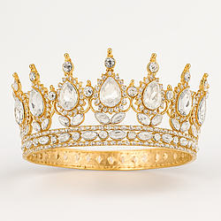 Корона на торт металева, 12 см / Металева корона для торта / Декор на торт Корона