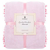 Ковдра з помпонами 200x220 cm_x000D_ Springos HA7087 (5907719414676_x000D_)