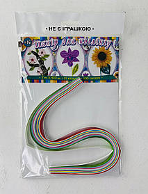 Папір для Квілінгу 7 мм*420 мм 10 кольорів 100 смужок (УП-71)