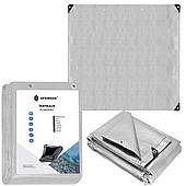 Брезент 4 x 4 m сірий-коричневий_x000D_ Springos GA2145 (5907719430324_x000D_)