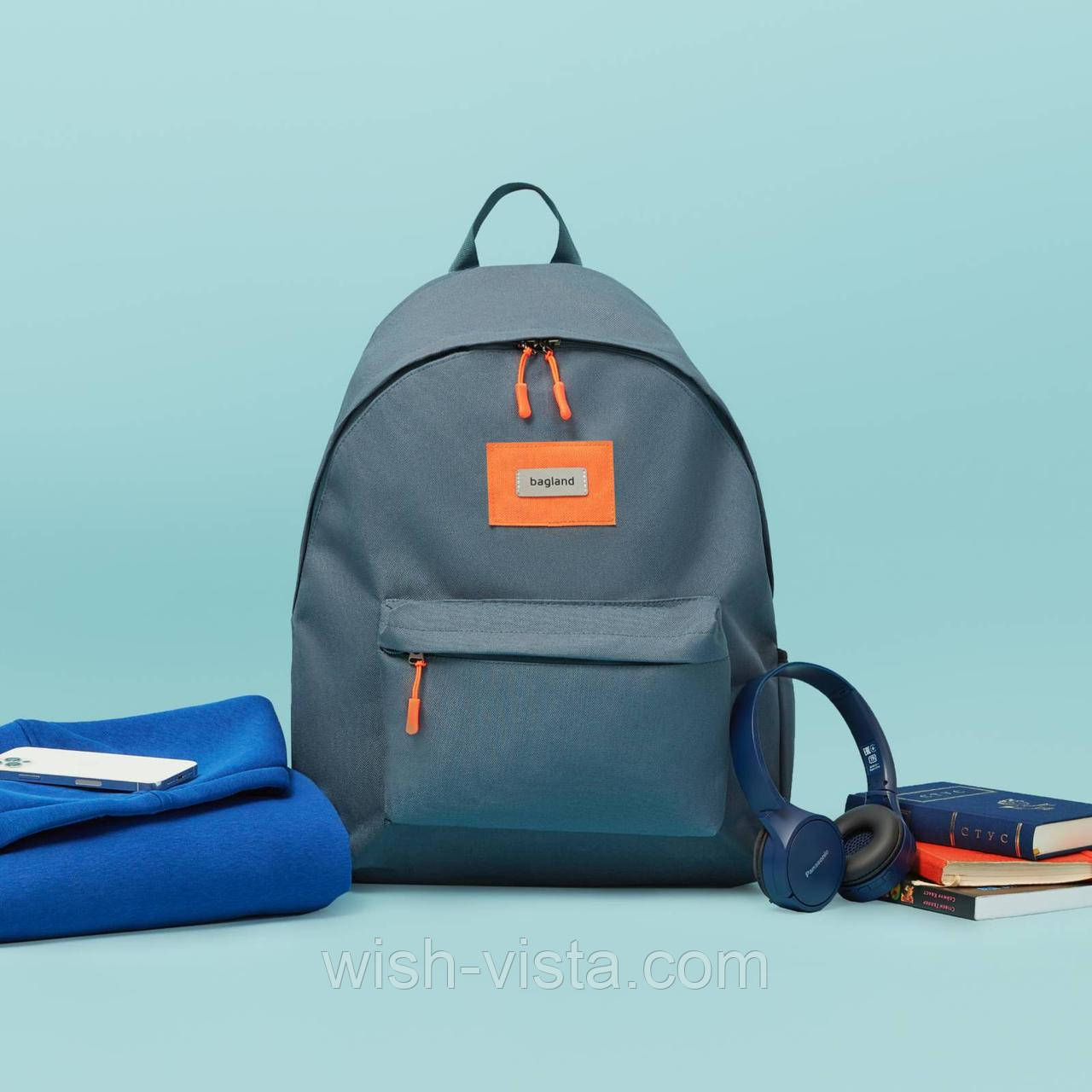 Рюкзак Bagland Stylish 34х45 см Сірий ('1052918325'), фото 1