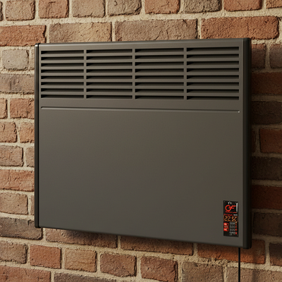 Електричний конвектор Flyme 1000PG графіт, 1 кВт, до 20 кв.м, електронний програматор