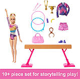 Лялька Барбі Гімнастка з аксесуарами Barbie Gymnastics Doll and Playset (GJM72), фото 6