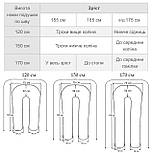 Подушка для вагітних Сірі сердечки на білому, подушка підкова обіймашка, фото 7