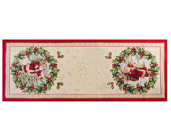 Ранер різдво гобелен  Lazzara lurex 40х100см