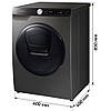 Прально-сушильна машина автоматична Samsung WD80T554DBX, фото 6