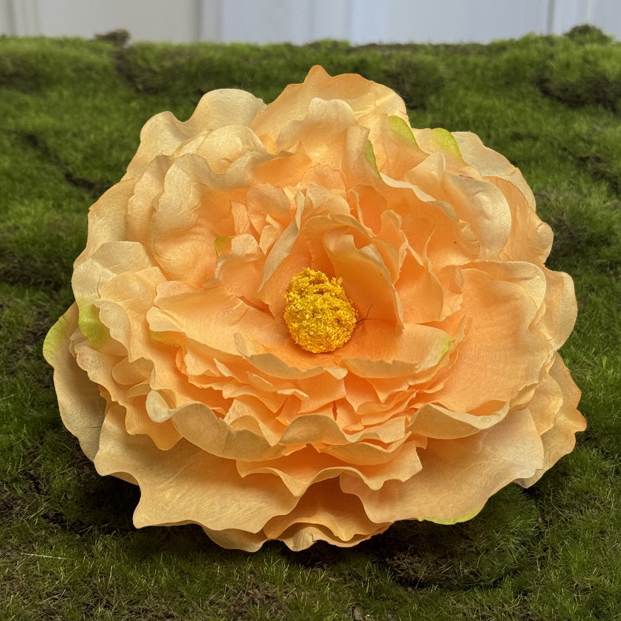 Штучний півонія помаранчевий, 12 шт. Півонія штучний діаметром 15 см, Штучний півонія для декору, фото 1