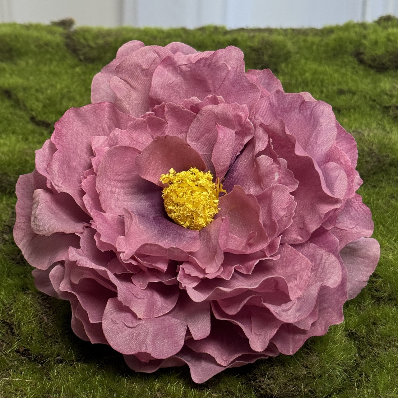 Штучна півонія пилово-рожева, 12 шт. Півонія штучна діаметра, 12 шт. Півонія штучна діаметром 15 см, Штучний півонія для декору., фото 1