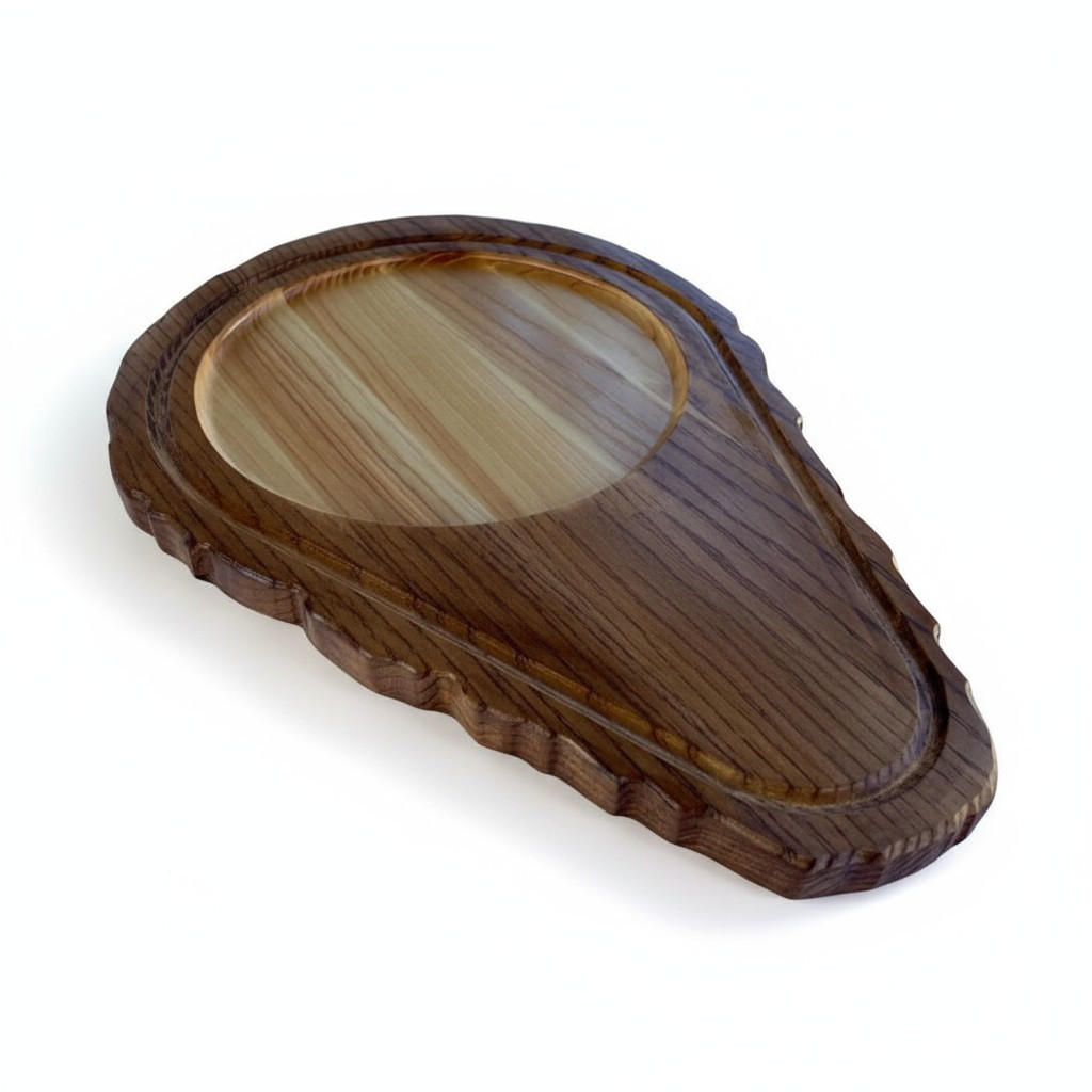 Cервірувальна дошка тарілка  для подачі страв і закусок "Авокадо" 36х24 см, фото 1