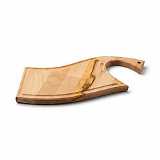 Сервірувальна дошка для подачі м'ясних страв порційна "Ніж м'ясника" 36x14 cm