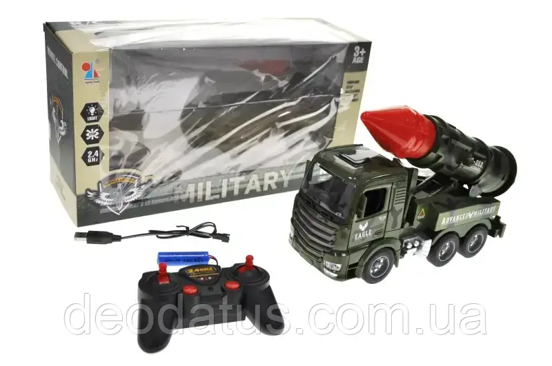 Машина військова на радіокеруванні зі світлом YF3110 акумуляторна, фото 1