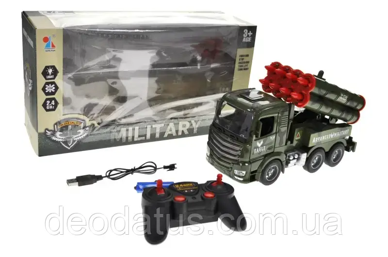 Машина військова на радіокеруванні зі світлом YF3111 акумуляторна, фото 1