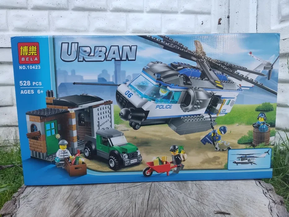Конструктор 10423 Поліція Вертолітний патруль 528 деталей, фото 1