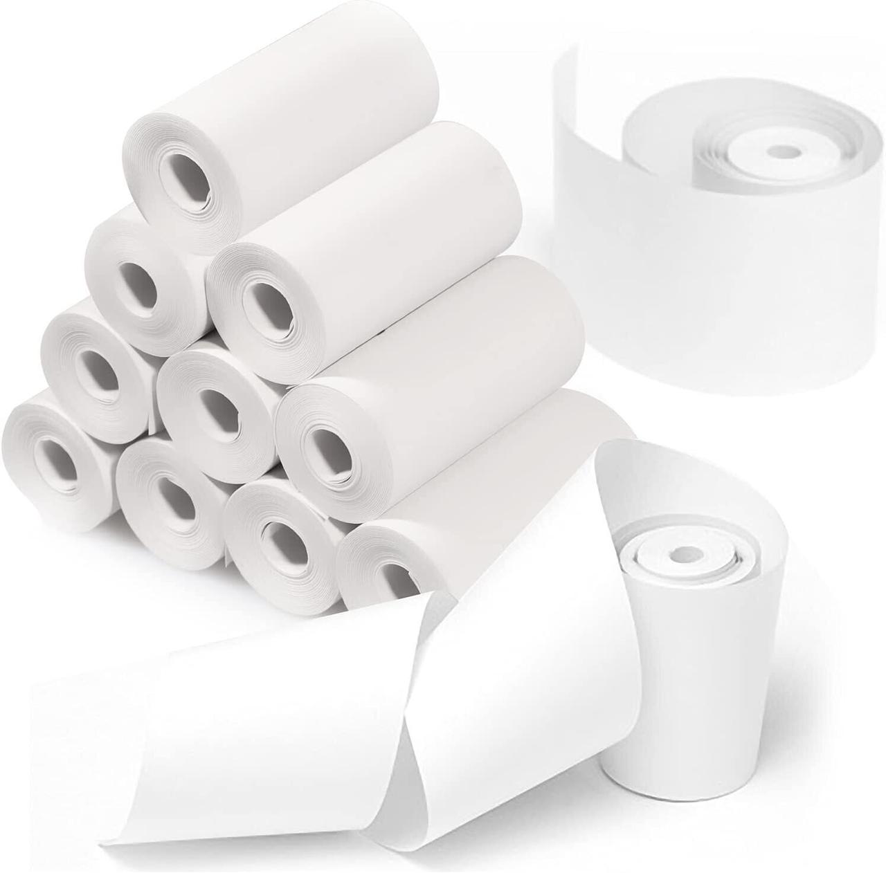 Комплект термопаперу для дитячого міні принтера з 10 рулонів 57х25мм. Папір для міні принтера