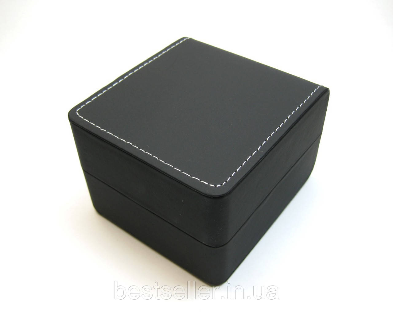 Подарочная коробка для наручных часов ЭКО кожа черная + велюр