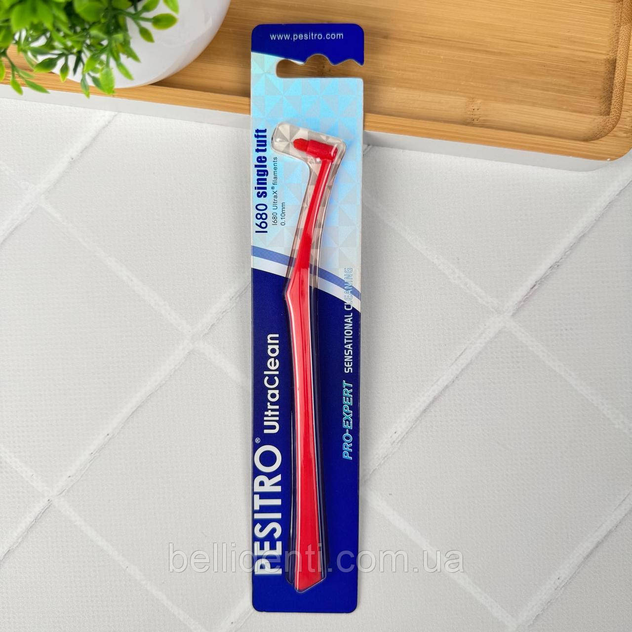 Монопучкова щітка Pesitro Single 1680 (червона) 6 мм, 1 шт