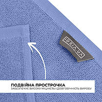 Килимок для ніг і ванної кімнати 50х70 см бавовна жакард з ніжками пл 700 г/м2 синій, фото 5