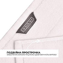 Килимок для ніг і ванної кімнати 50х70 см бавовна жакард з ніжками пл 700 г/м2 білий, фото 4