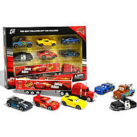 Набір 7 машинок Lightning McQueen. Машинка Блискавка Маквін з друзями