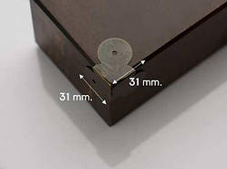 Кутник металевий накладний. 31х31х31мм / Кутник металевий накладний. 31х31х31мм