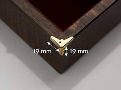 Кутник металевий для декорування. 19х19мм / Кутник металевий для декорування. 19х19мм