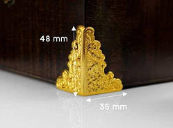 Куточок накладний. Пластик 35х48мм / Куточок накладний. Пластик 35х48мм