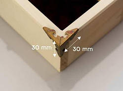 Кутник металевий потрійний. 30х30х30мм / Кутник металевий потрійний. 30х30х30мм