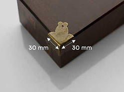 Куточок декоративний накладний. Колір "стара латунь". 30х30мм / Куточок декоративний накладний. Колір "стара латунь". 30х30мм