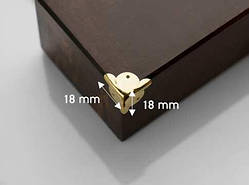 Куточок. Колір "золото". 18х18мм / Куточок. Колір "золото". 18х18мм