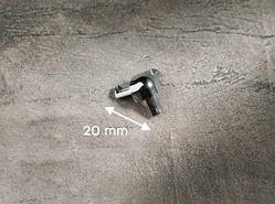 Куточок для меблів потрійний. Колір "нікель". 20х20х20мм / Куточок для меблів потрійний. Колір "нікель". 20х20х20мм