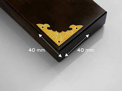 Куточок для декорування. золото 40х40х56мм / Куточок для декорування. золото 40х40х56мм