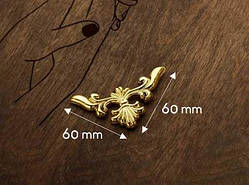 Куточок декоративний. 60х60мм / Куточок декоративний. 60х60мм