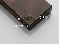 Куточок накладний металевий. 35х5мм / Куточок накладний металевий. 35х5мм