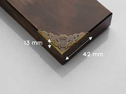 Кутник металевий накладний. 42х42х13мм / Кутник металевий накладний. 42х42х13мм