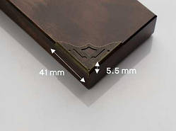 Куточок накладний металевий. 41х5,5мм / Куточок накладний металевий. 41х5,5мм