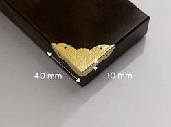 Куточок для декорування металевий. Колір "золото". 40х10мм / Куточок для декорування металевий. Колір "золото". 40х10мм
