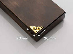 Куточок декоративний. Литий. 20х20мм / Куточок декоративний. Литий. 20х20мм