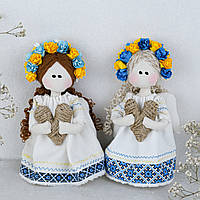 Янгол Українка мала у жовто-блакитному віночку 17 см Гранд Презент 017 ВЖ-1