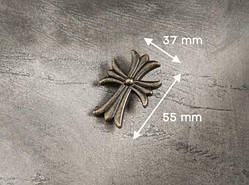 Хрест металевий. 55х37мм / Хрест металевий. 55х37мм