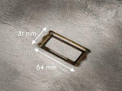 Декоратьивні накладки. Колір "мідь". 64х31мм / Декоратьивні накладки. Колір "мідь". 64х31мм