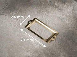 Декор. накладки. Колір "золото". 70х34мм / Декор. накладки. Колір "золото". 70х34мм