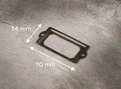 Декор. накладки. Колір "стара латунь". 70х34мм / Декор. накладки. Колір "стара латунь". 70х34мм