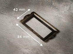 Декоративні накладки. Колір "стара латунь". 84х42мм / Декоративні накладки. Колір "стара латунь". 84х42мм