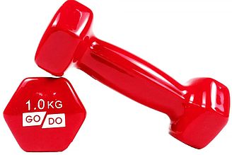 Гантелі Sprinter 2х1.0кг для фітнесу з вініловим покриттям пара