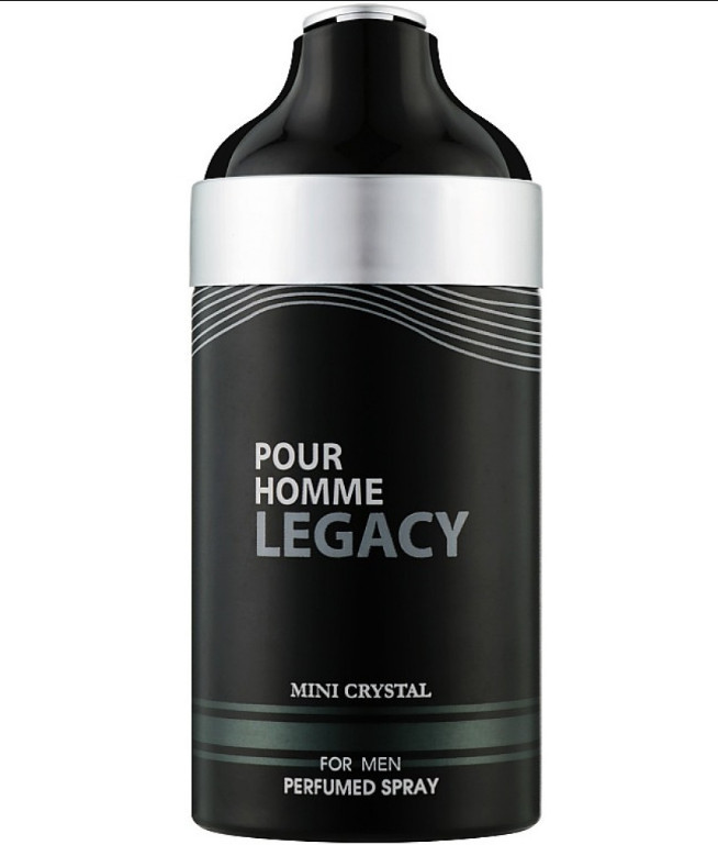 Дезодорант парфумований Lattafa Mini Crystal Pour homme Legasy 250 ml (6291108734681), фото 1