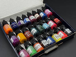 Набір рідких барвників для виготовлення свічок і мила концентровані пігменти 24 кольорів по 5 мл