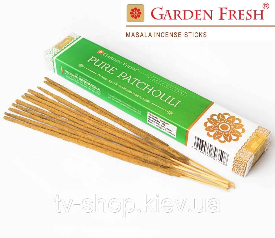 Ароматичні палички Пачулі Garden Fresh Pure Patchouli, фото 1