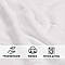 Килимок для ніг і ванної кімнати 50х70 см бавовна жакард з ніжками пл 700 г/м2 білий, фото 7