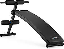 Похила лава для тренувань преса Gymtek XL200 з еспандерами для дому, фото 3