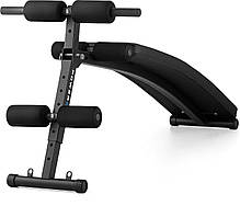 Похила лава для тренувань преса Gymtek XL200 з еспандерами для дому, фото 4